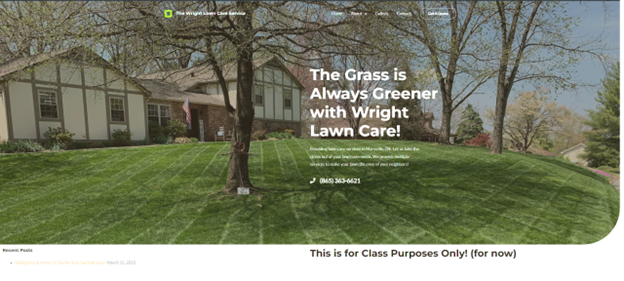 Wright’s Lawncare Blog Project